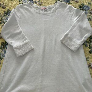 Fresh Produce, White, Terry Pullover, Medium, NWOT